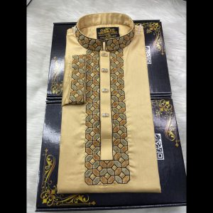(Code-1)-এক্সক্লুসিভ শ্যানেল এম্ব্রয়ডারি ও সিকোয়েন্স কটন পাঞ্জাবি